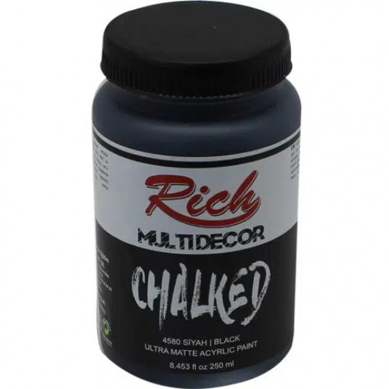 Rich Multi Decor Chalked Ultra Mat Akrilik 250 cc 4580 Siyah